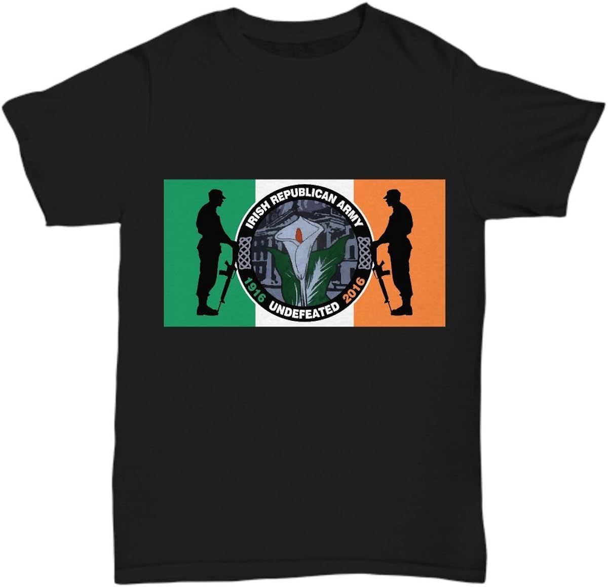 Misopunny Irish Republican Army Ireland Flag TShirt Unisex Tee Black