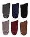 DYW Mens Fuzzy Slipper Socks Super Soft Cozy Fluffy Winter Warm Sleeping Socks (6 pairs Solid colors,Large)