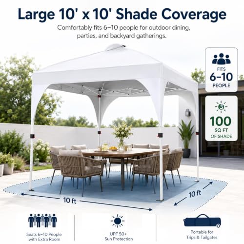 Yaheetech 10x10ft Pop Up Canopy Tent Review: Solar-PLED Portable Shelter image 26