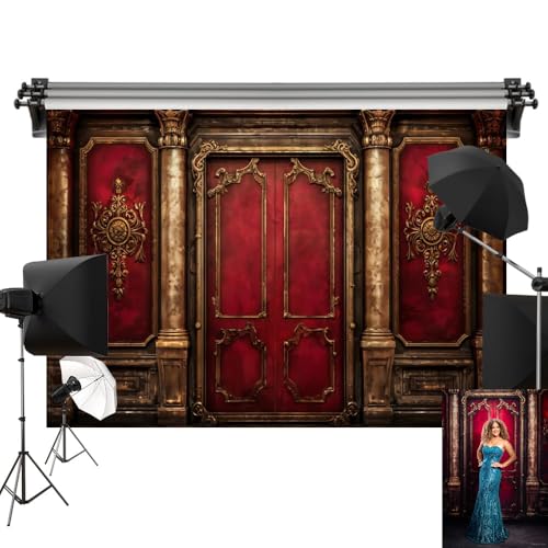 Kate Red Classic Interior Room Backdrop