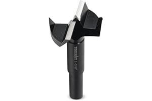 TOOLMAYS 1-3/8" Forstner Drill Bit, Forstner Bits for Woodworking, 1-3/8 Inch Drill Bit Round Shank Drilling Cutting Tool for Woodworking