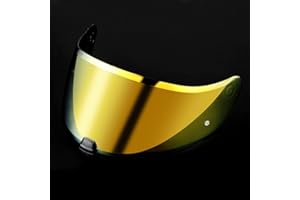 FCKBLSL i70 i10 HJ-31 Motorcycle Helmet Visor Uv Protection Helmet Shield (Gold)