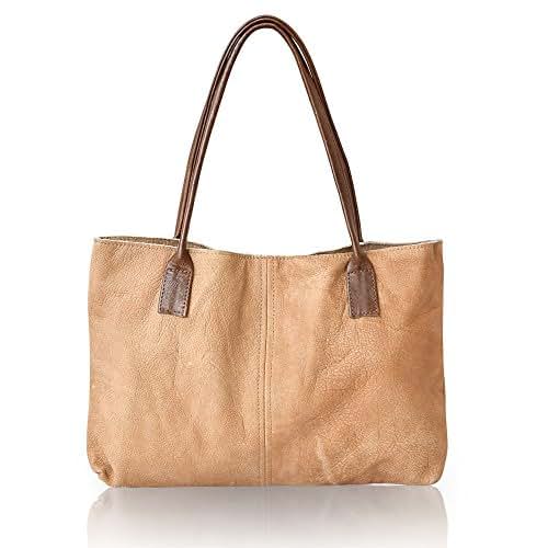 Handmade durable Italian leather handbag shoulder bag