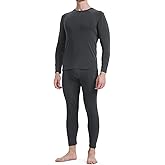 BAMBOO COOL BlazeBoo Men's Thermal Underwear with Soft Fleece Lined Base Layer Cold Weather Top Bottom Gift Set