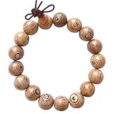 Wood Bracelet Tibetan Buddhist Link Wrist Sandalwood Beads Prayer Mala Elastic