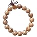 Wood Bracelet Tibetan Buddhist Link Wrist Sandalwood Beads Prayer Mala Elastic