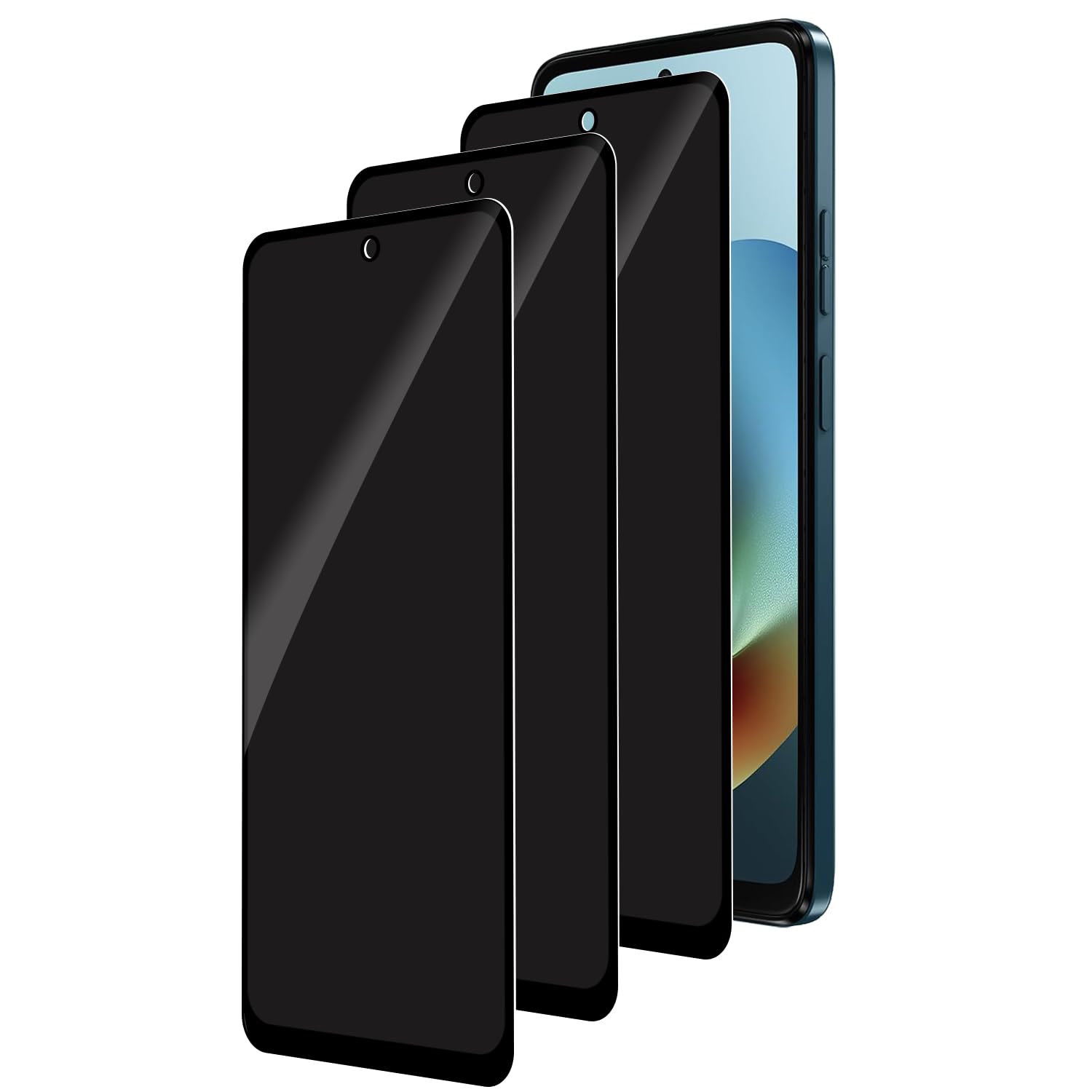 BIGFLYANTS 3 Pack Privacy Screen Protector for Motorola Moto G Play 2026, Anti-Spy Tempered Glass Film, Full Coverage, Anti-Scratch, Bubble Free, Easy Installation