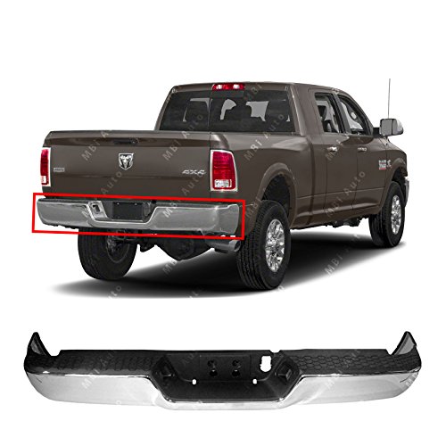 NI1102136 Steel Chrome MBI AUTO Complete Rear Bumper Assembly for 1998