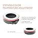 Ztylus LED Ring Light Attachment with Ztylus iPhone 6 Plus / 6s Plus Lite Case (Black), 3 Diffusers/Stepless Dimming/Color Temperature