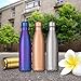 king do way 17oz Double Wall Vacuum Cool Insulation Stainless Steel Water Bottle Leak- Proof and No Sweating Perfect for Summer Outdoor Sports Camping Hiking Cycling (Shining-Purple)