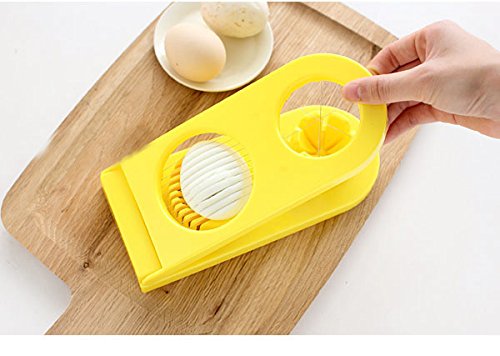 Hot 2In1 Cut Multifunction Kitchen Egg Slicer Sectioner Cutter Mold Maker Flower Edges^.