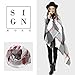 Natural Feelings Fashionable Cozy Soft Big Grid Winter Scarf Wrap Shawl for Women