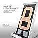 Bestand 2-coil QI Wireless Charging Dock Charger Stand for iPhone 8/X/8 Plus and All Qi-Enabled Phones, Silver