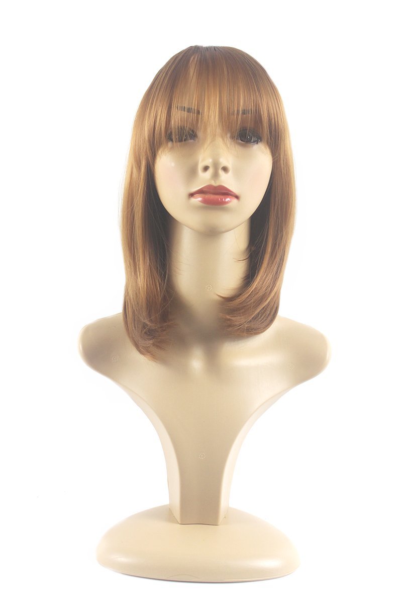 Xiaoyu Fashion Short Straight Synthetic Hair Wigs for Women - Blonde