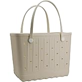 GBB Rubber Large Beach Tote Bag Portable Travel Bag Waterproof Travel Handbags for Beach all Purpose Storage Bags