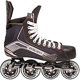 Bauer 1047269 Junior Vapor X300R Roller Hockey Skate, Black, Size 4