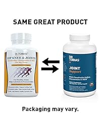 Dr. Tobias, complejo de alivio para articulaciones con glucosammina y condroitina MSM, suplemento con fuerza extra con sulfato de glucosaamina para ayudar a la salud de las articulaciones (240 cápsulas)