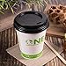 Karat C-KDL508B Sipper Dome Lid for Hot Cups (Fits 8 oz Capacity), Black (Case of 1000)