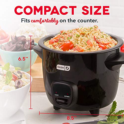 DASH Mini Rice Cooker Steamer with Removable Nonstick Pot, Keep Warm
