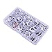 Variety Value Pack1 Box/lot (Approx.1120 pcs) 0.19 inches (5mm) to 1 inch (25mm) Round Oval Plastic self-Adhesive Black Googly Wiggle Eyes Wide Variety Assorted Sizes