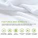 Toplus Queen Size Mattress Protector 100% Waterproof Fitted Premium Cotton Terry Cover, Hypoallergenic, Dust Mite Proof, Bed Bug Proof, Vinyl Free, Breathable Mattress Cover (White)