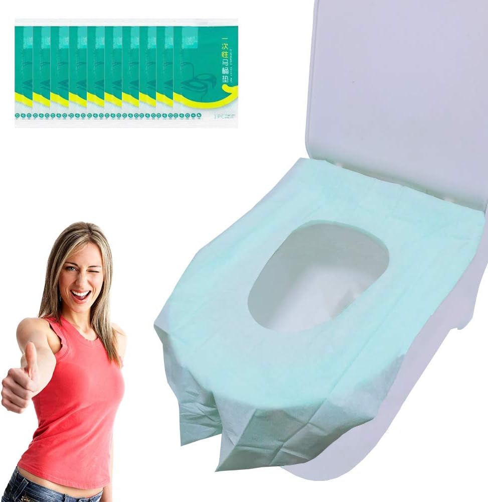 Ditind Disposable Toilet Seat Covers 30 Pcs Extra Large Waterproof Pads Travel