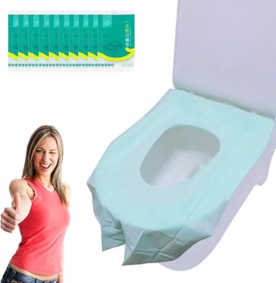 Ditind Disposable Toilet Seat Covers 30 Pcs Extra Large Waterproof Pads Travel