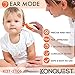 Konquest Medical Digital Thermometer - Ear, Forehead and Object - Multi Mode, Infrared Thermometer - Fever Alarm - Non Contact for Baby, Children and Adults, FDA Approved