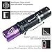 LIGHTFE Black Light UV301-395nm UV Light AA batery Blacklight uv Torch for UV Glue Curing, Rock and Mineral Identification, Fluorescent Agents, Pet Urine, Stain Detection, AC Leakage Detection.