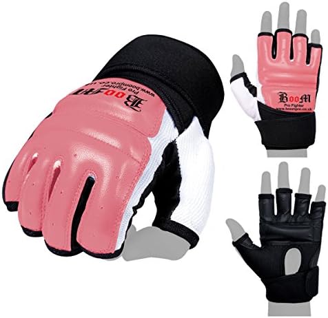 BOOM PrimeLeather Body Combat Gel Gloves MMA Neoprene Boxing Punch Bag Martial Arts Muay Thai Grappling Training Sparring UFC Kickboxing Strike Karate Mitts