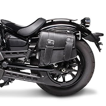 Sacoche Latérale Montana Pour Yamaha XV 250 Virago - Noire Droite, Neuve Sous Emballage !