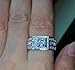 BigRose@ Men Topaz Simulated Diamond 10KT White Gold Filled Wedding Ring (11)