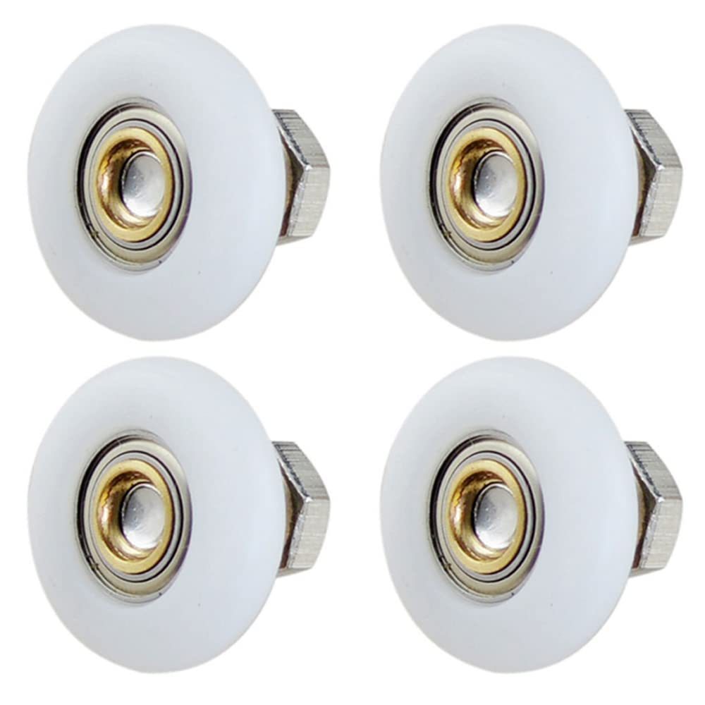 4PCS Replacement Shower Door Rollers Runners Wheels for Bathroom Kitchen Door(25mm)