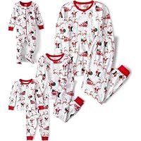 The Children’s Place Family Matching, Christmas and Holiday Pajama Sets, Cotton