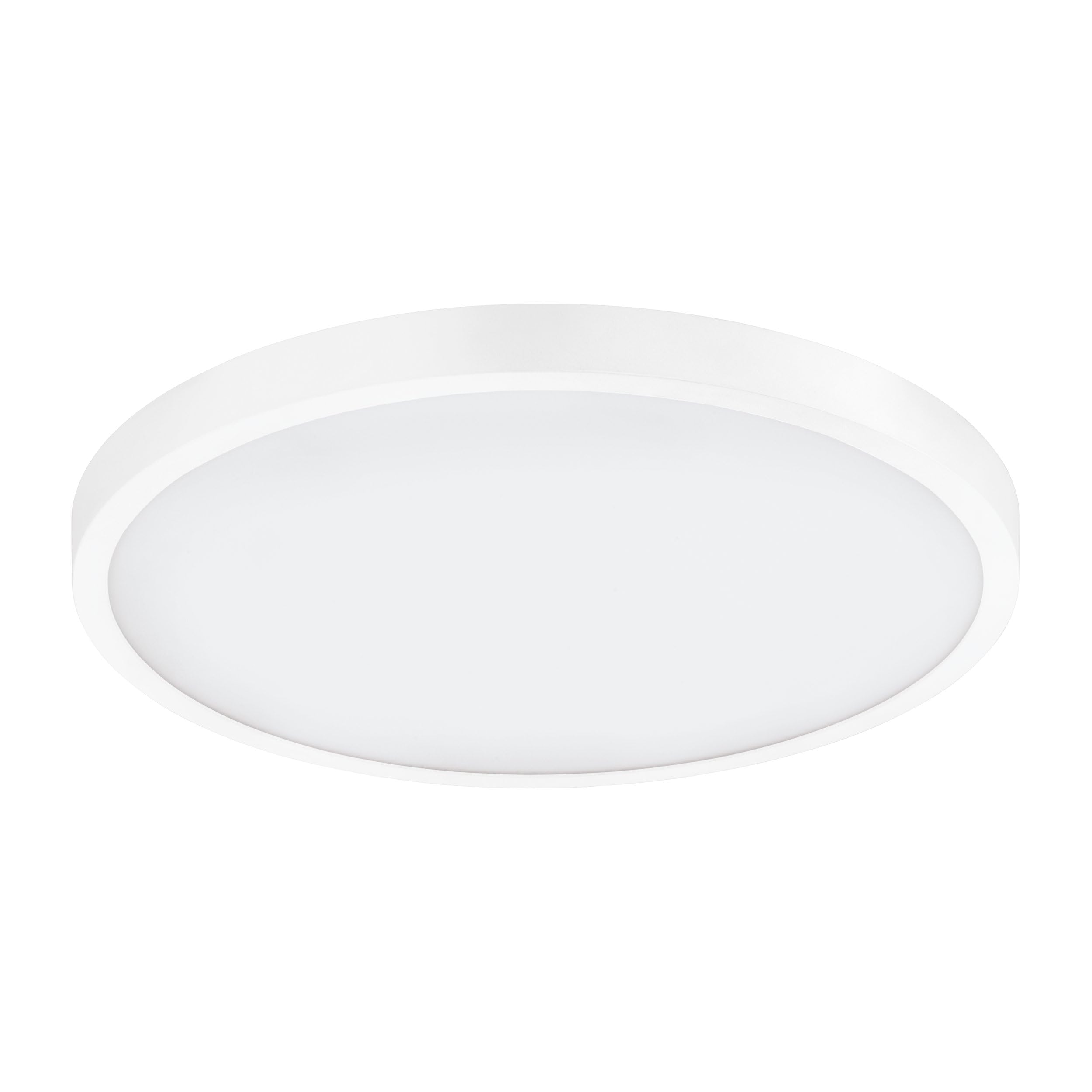 EGLO Fueva 1 LED Ceiling Light, 1-Bulb Ceiling Light, Material: Aluminium, Plastic, Colour: White, Diameter: 40 cm, Neutral White