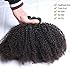 Mongolian Afro Kinky Curly Bundles Human Hair Bundles 18 18 18 Inch 4B 4C Afro Kinky Bulk Human Hair Virgin Hair Weave Bundles for Black Women Human Hair Weft Natural Black Color