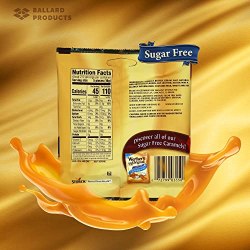 Werthers Sugar Free Hard Candy Pack of 4 Bags of Werthers Original Hard