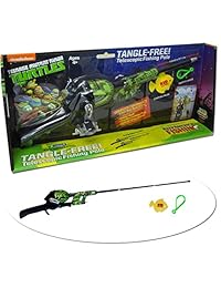 Teenage Mutant Ninja Turtles Tangle Free telescópica Pesca Polo