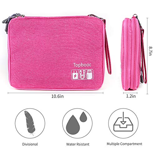 Universal Electronics Accessories Organizer, Waterproof Portable Cable Organizer Bag,Travel Gear