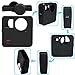 Kourpar Protective Silicone Case + Camera Lens Cap + Aluminum Alloy Slideway for GoPro Fusion 360,Camera Lens Protector and Protecting Housing Case and Bottom Track Packing