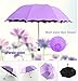 Colorful Life Travel Umbrellas for Women,Sun Umbrellas for Women,Compact Umbrellas for Rain and Wind with Met Water Begin Bloom and One Handed Operation.