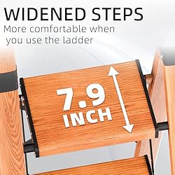 GameGem Step Ladder 5 Step Folding, Aluminum