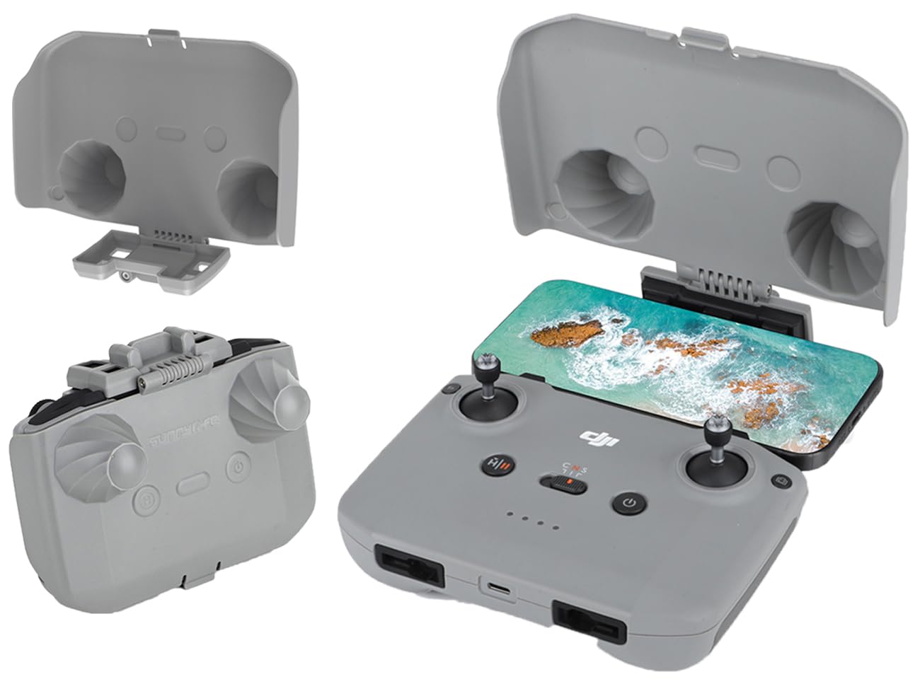 Sun Hood Protective Case for DJI RC-N3 N2 N1C N1 Controller,Mini 5 Pro RC N3 Joystick Protector Sunshade for DJI Mini 5 Pro/FLIP/Neo/Mi-ni 4K/Mi-ni 4 Pro/Mi-ni 3 Pro Drone Controller