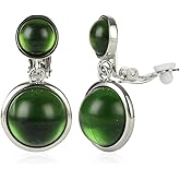 Elegant Crystal Clip on Dangle Drop Earrings Non Pierced Women Fashion Earring Jewelry