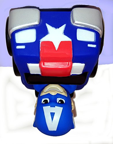 Captain America Racer Car - Soft Plastic Vehicles For Preschool (3)