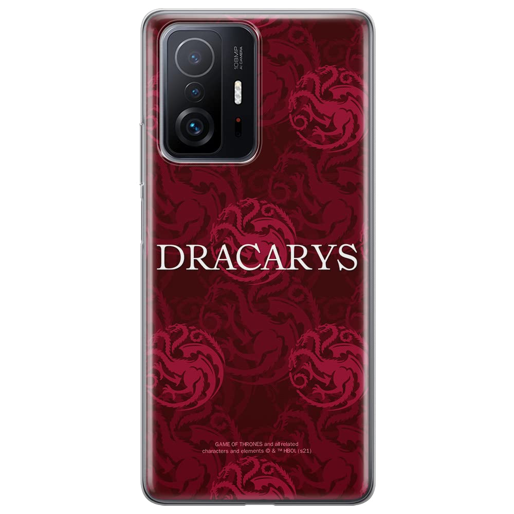 ERT GROUP mobile phone case for Xiaomi 11T 5G / 11T PRO 5G original and officially Licensed Game of Thrones pattern 021 optimally adapted to the shape of the mobile phone, case made of TPU
