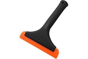 Seimneire 6 Inch Car Window Squeegee Silicone Squeegee, Auto Window Squeegee Small Windshield Squeegee, Tile Squeegee Mirror Squeegee Shower Squeegee for Glass Doors (Black Handle), DX240410-773