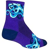 SockGuy Women's 3in Crazy Eights Cycling/Running Socks (Crazy Eights - S/M)