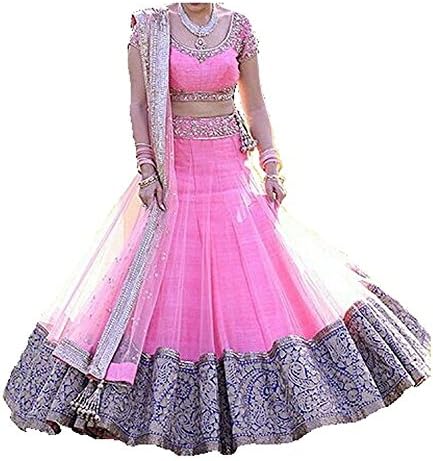 Lehenga Choli (Yara Women's Tafeta Silk lehnga/Lehenga Choli/Lehenga Choli For Women indian traditional wear)