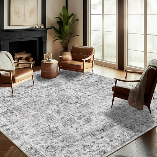 CHAMPLANT Retro Boho Washable Area Rug